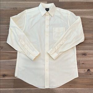 Jos. A. Bank Cream Dress Shirt Classic Tailoring